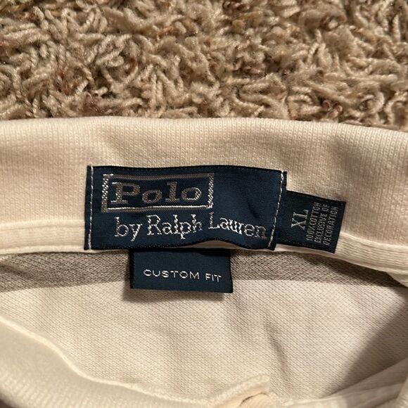 Polo Ralph Lauren- Men’s Long Sleeve Striped Polo Shirt - Size XL - Picture 4 of 6